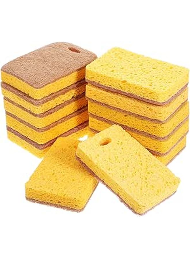 12Pcs Kitchen Cleaning Sponges Reusable Non Absorbent Dishwashing Scrub Sponges - Image 1
