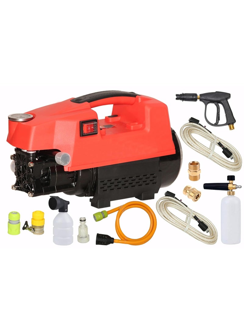 Digital Craft Digital Craft Car Washer 220v Electric Home Portable Brush The Car Water Grab High Power Strong Washing Machine 2300W High Pressure Clean MachineSnow Foam Lance GunWasher Pipe 8MTR with Connector  - Image 1