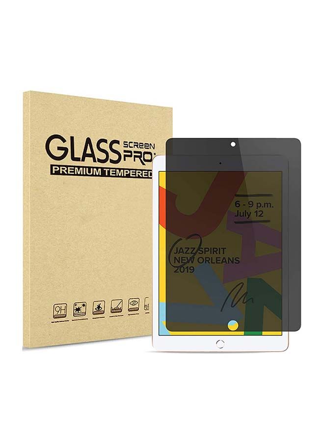 NIBEMINENT Privacy Anti-Spy Tempered Glass Screen Protector For iPad 10.2 15cm Black  - Image 1