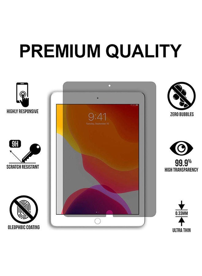 NIBEMINENT Privacy Anti-Spy Tempered Glass Screen Protector For iPad 10.2 15cm Black  - Image 3