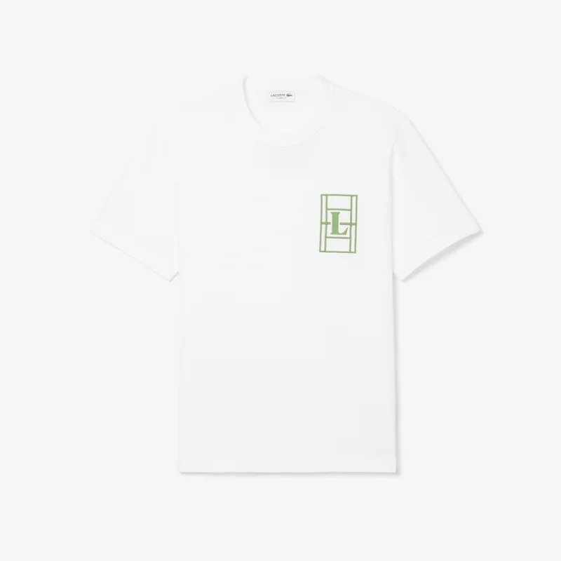 LACOSTE Classic Fit Embroidered Heavy  T-Shirt