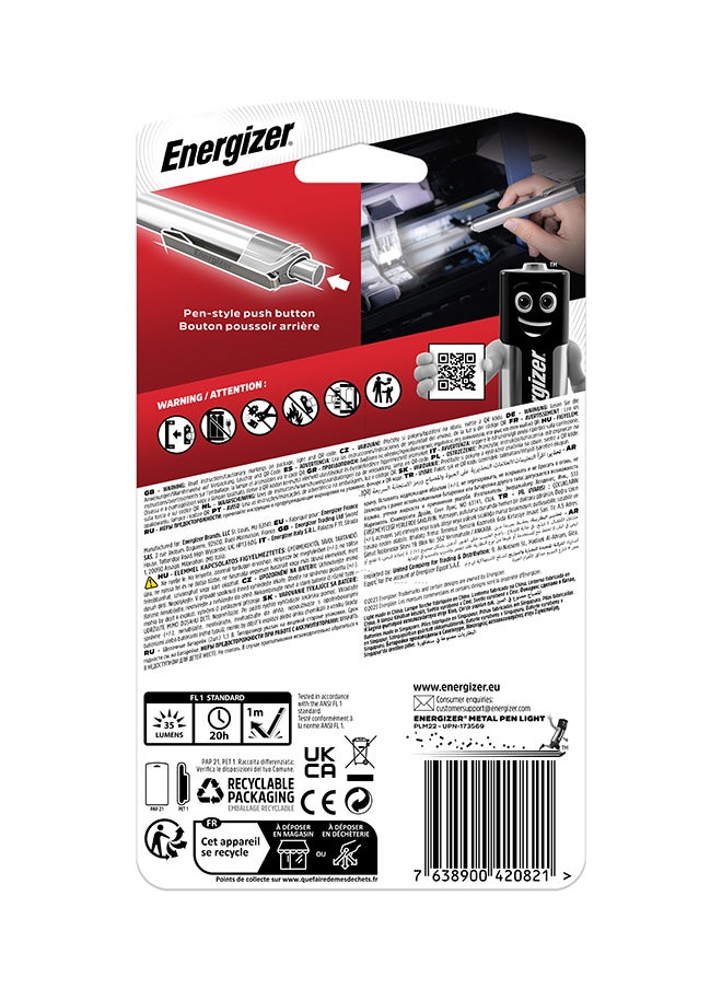 Energizer Energizer Fit in Pocket LED Penlight with 2 AAA Batteries  - Image 2