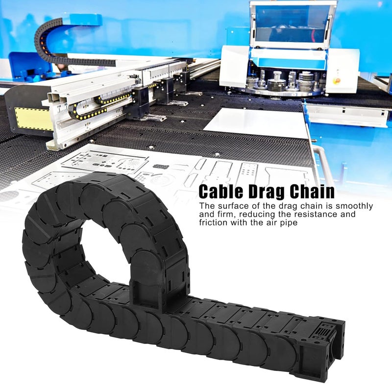 Cable Drag Chain Nylon Wire Carrier Full Enclosed Low Noise D3025 Length 1m - Durable Nylon 66 Material, Low Friction Design, Ideal for CNC and 3D Printer Machines (D3025 Length 1m) - Image 4