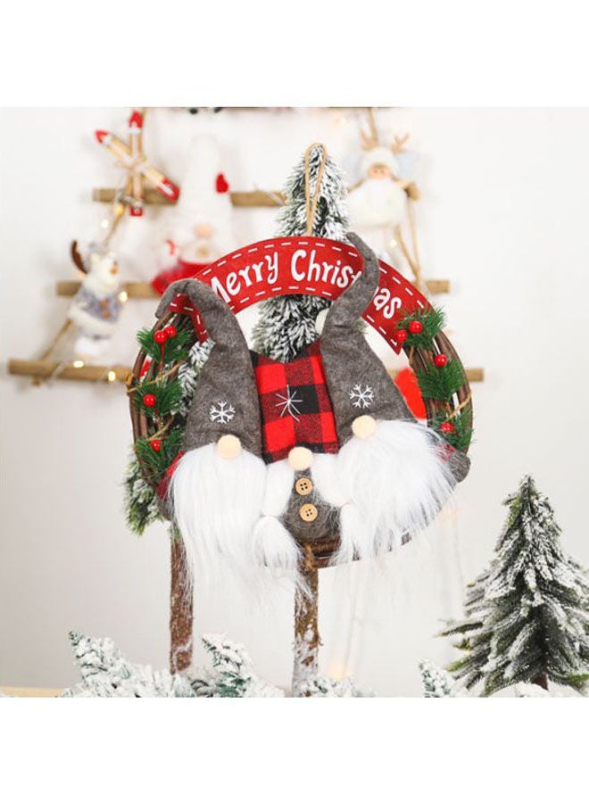 نيبمينينت إكليل للتزيين أحمر/ أخضر/ رمادي 30x30سم - Image 3