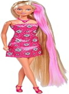 Simba Simba Steffi Love Hair Colour, 105733419 Toy Doll with Extra Long Hair and Hair Chalk for Easy Colouring and Styling, Washable, 29 cm, from 3 Years 