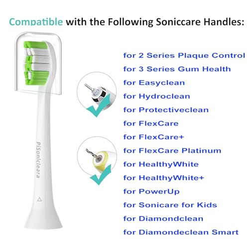 Pisonicleara Replacement Toothbrush Heads(10-pc) Compatible with Philips Sonicare Electric Tooth Brush Electric Tooth Brush Refill - Image 3