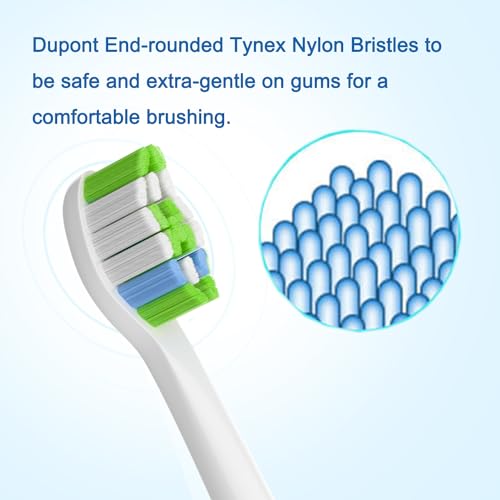 Pisonicleara Replacement Toothbrush Heads(10-pc) Compatible with Philips Sonicare Electric Tooth Brush Electric Tooth Brush Refill - Image 5