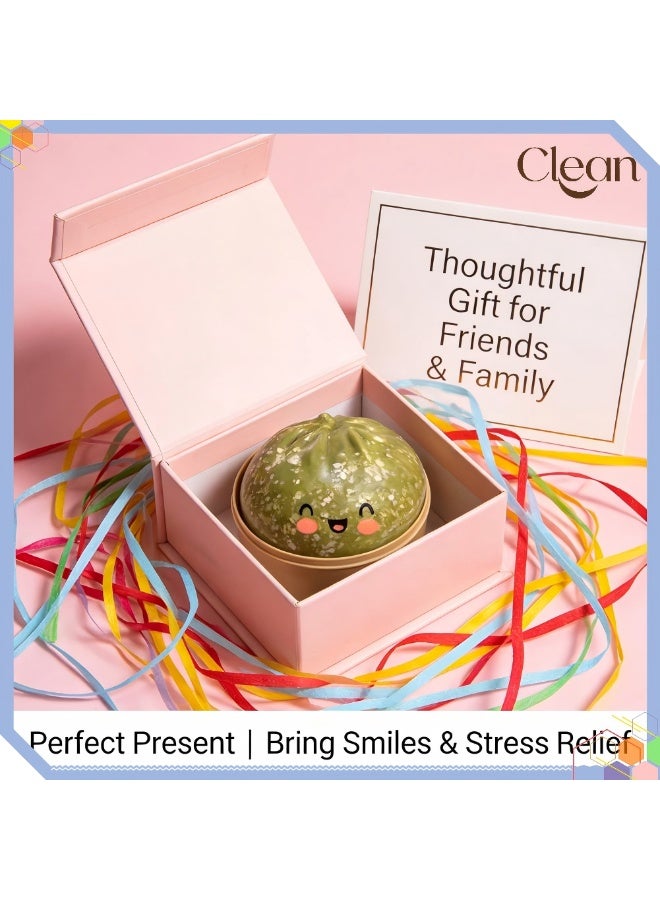 Clean Glitter Dumpling Squishy -  8Colors Dumplings Squishy Toy, More Surprises Giant Glitter Dumpling, Giant Dumpling Squishy, Mega Rainbow Dumplings, Cute Anxiety Relief Fidget Dumpling, Soft Squeeze Decompression Dough for Adults - Image 2