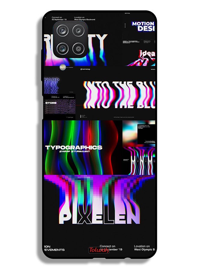 Tolwak Samsung Galaxy M12 Protective Case Cover Motion Design - Image 1