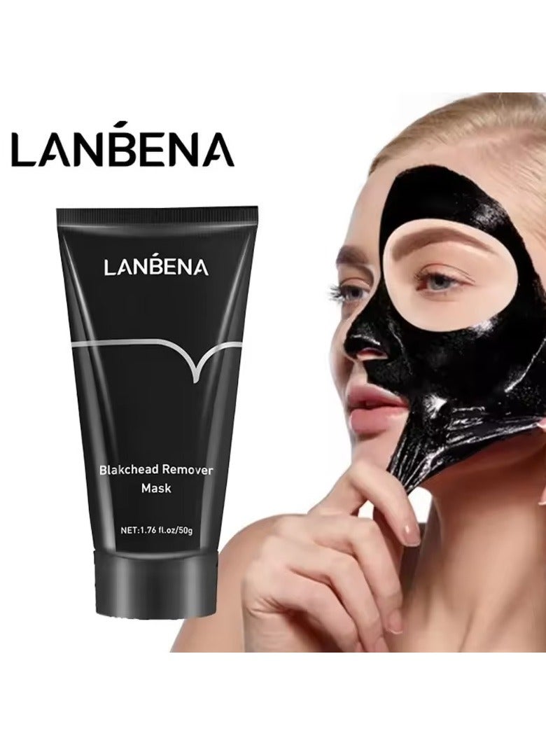 LANBENA قناع LANBENA لإزالة الرؤوس السوداء وشد المسام وتنظيف عميق وتحسين البشرة الخشنة وعلاج حب الشباب وتفتيح البشرة والعناية بالجمال - Image 1