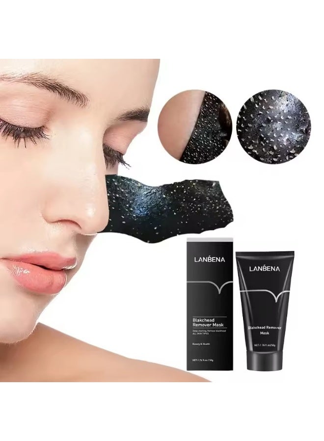 LANBENA قناع LANBENA لإزالة الرؤوس السوداء وشد المسام وتنظيف عميق وتحسين البشرة الخشنة وعلاج حب الشباب وتفتيح البشرة والعناية بالجمال - Image 3