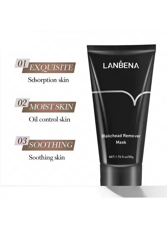 LANBENA قناع LANBENA لإزالة الرؤوس السوداء وشد المسام وتنظيف عميق وتحسين البشرة الخشنة وعلاج حب الشباب وتفتيح البشرة والعناية بالجمال - Image 2