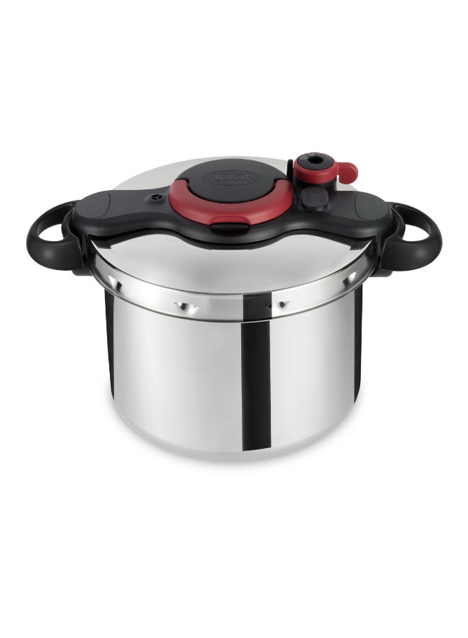 تيفال TEFAL قدر ضغط | ClipsoMinut’® Easy 9 لتر | قدر ضغط فولاذي مقاوم للصدأ | جميع مواقد الطهي | طهي سريع | صحي | آمن | ضمان لمدة سنتين | P4624966 فضي 9.0لترات - Image 2