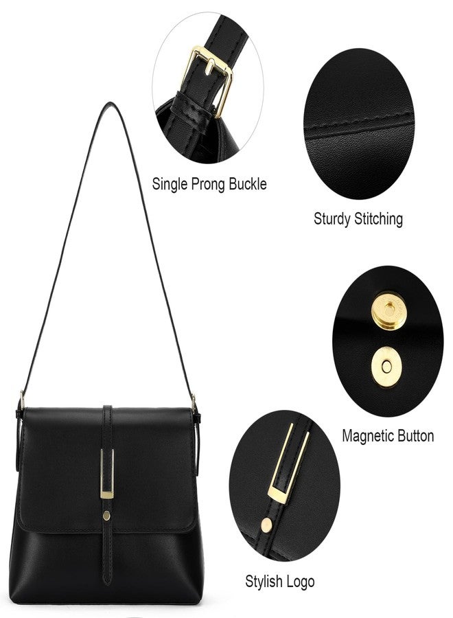 SENDEFN Classic Shoulder Bag for Women Retro Satchel Crossbody Handbags with Zipper Closure Shoulder Purse Vintage - Image 3