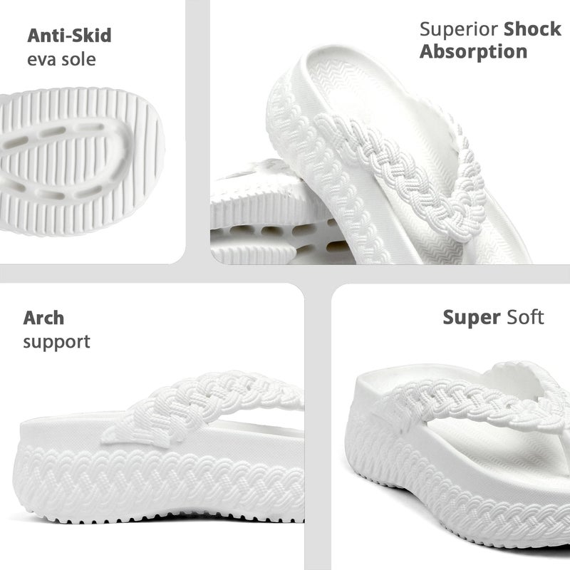 Face صنادل بيضاء لها - Image 4