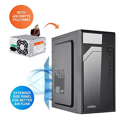 Artis 2620 3.0 C Computer Cabinet Support Micro ATX Motherboard, 1 x 80mm Fan with 400W Power Supply - Image 4