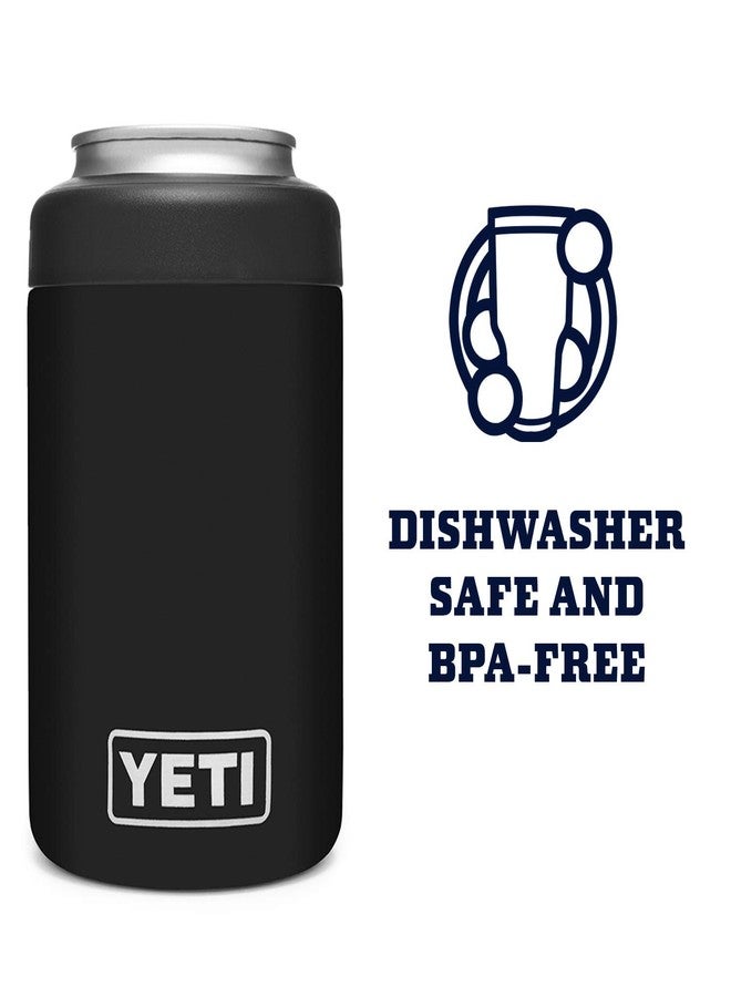 يتي عازل علبة المشروبات YETI Black Rambler Colster، قطعة واحدة - Image 5