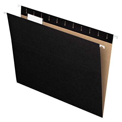 Pendaflex Recycled Hanging Folders, Letter Size, Black, 1/5 Cut, 25/BX (81605) - Image 2