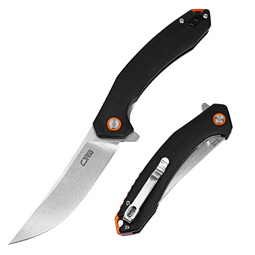 CJRB CUTLERY سكين CJRB القابلة للطي جوبى (J1906) فولاذ AR-RPM9 المسحوق مقبض G10 سكين جيب سكين EDC أسود - Image 1