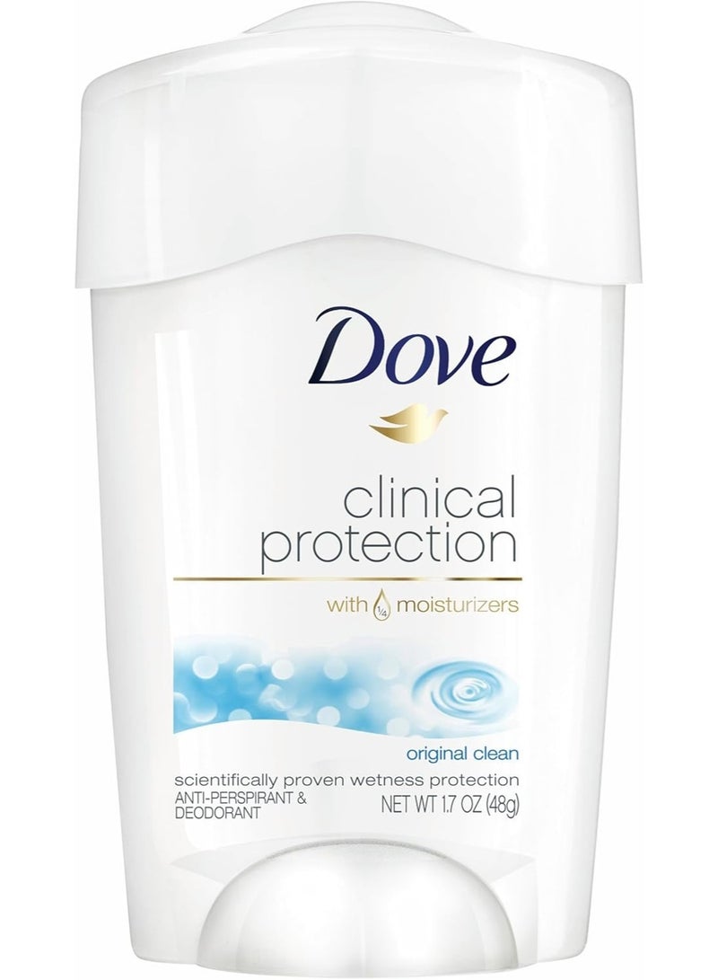 Dove Clinical Protection Antiperspirant - Original Clean (48 g) - Image 1