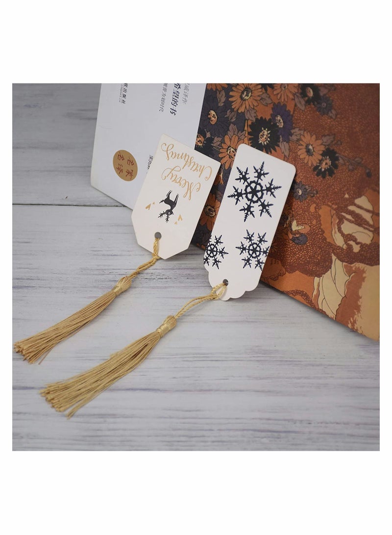 Excefore Tassels Mini Silky Handmade Soft Flossy Bookmark Tassels with Cord Loop for Keychain Earring Jewelry Making, Souvenir, Graduation, Clothing Sewing, Gift Tag DIY Craft, 20PCS (Gold)  - Image 4