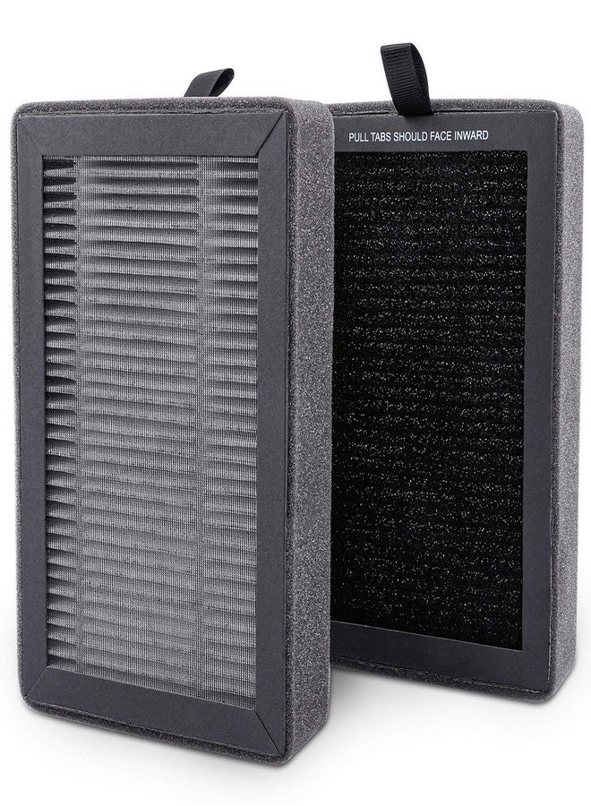 KEEPOW LV-H128 Replacement Filter Compatible with LEVOIT LV-H128/PUURVSAS (HM669A) / ROVACS (RV60) Air Purifier, LV-H128 H13 True HEPA Replacement Filter 2 Pack, by KEEPOW - Image 1