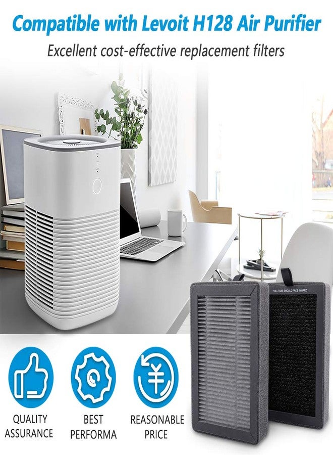 KEEPOW LV-H128 Replacement Filter Compatible with LEVOIT LV-H128/PUURVSAS (HM669A) / ROVACS (RV60) Air Purifier, LV-H128 H13 True HEPA Replacement Filter 2 Pack, by KEEPOW - Image 2
