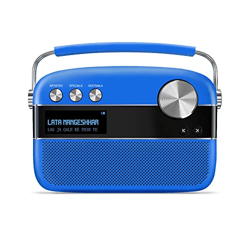 Carvaan Saregama Carvaan Premium Hindi - Portable Music Player with 5000 Preloaded Songs, FM/BT/AUX (Cobalt Blue) - Image 1