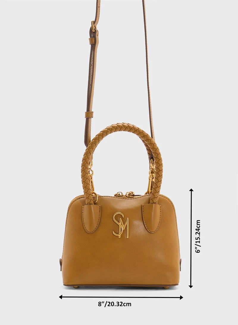 ستيف مادن Bropes Logo Top Handle Zip Over Satchel Bag