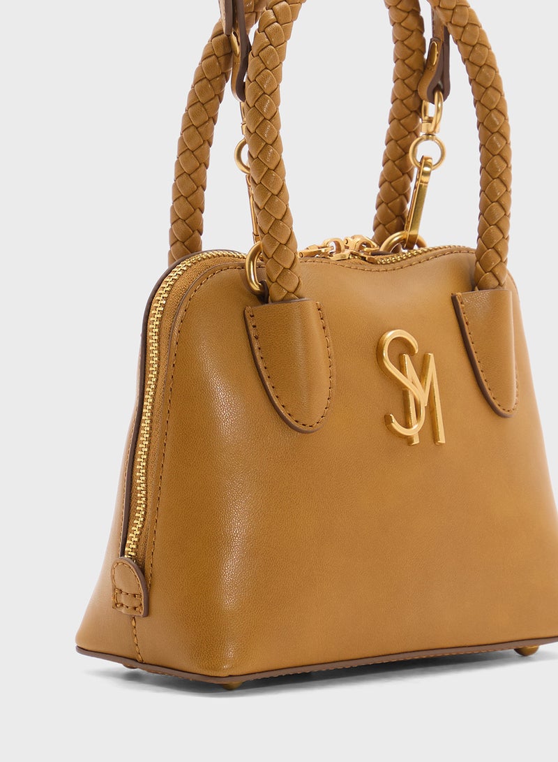 STEVE MADDEN Bropes Logo Top Handle Zip Over Satchel Bag  - Image 4