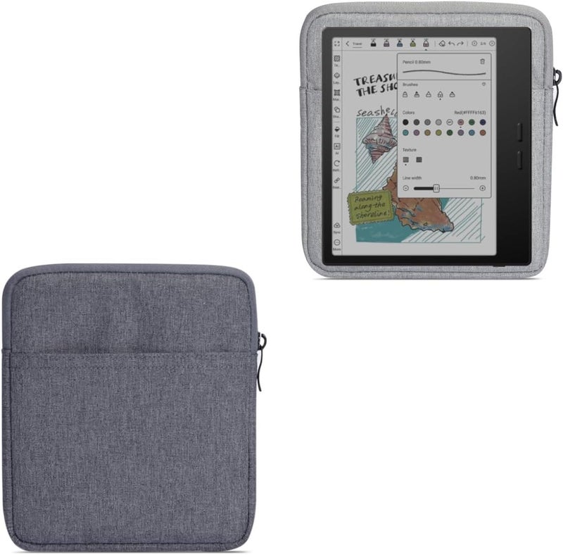 Kobo Libra Colour Sleeve Pouch Cover|Also Protect for 7" Kindle Oasis,Kindle Oasis Sleeve Pouch Case Carry Bag for 7 inch Kobo Libra 2/Libra Colour(2024)/H2O e-Reader