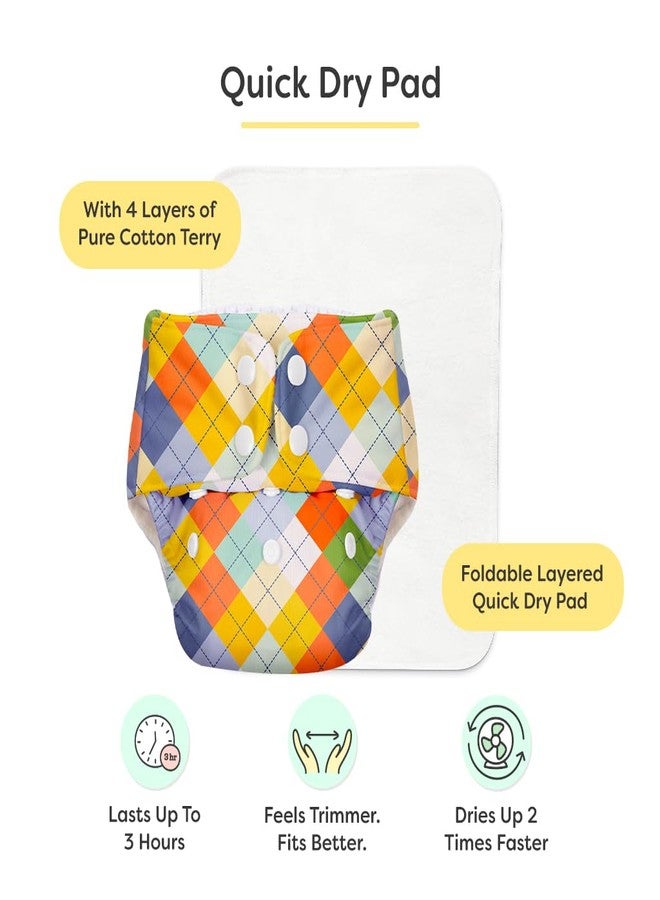 SuperBottoms BASIC Cloth Diaper with Quick Dry UltraThin Pad & 5 Disposable Easy Clean Top Sheets | Reusable & Washable | Adjustable Fit for Babies 3m-3y - Image 3