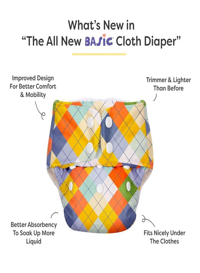 SuperBottoms BASIC Cloth Diaper with Quick Dry UltraThin Pad & 5 Disposable Easy Clean Top Sheets | Reusable & Washable | Adjustable Fit for Babies 3m-3y - Image 2