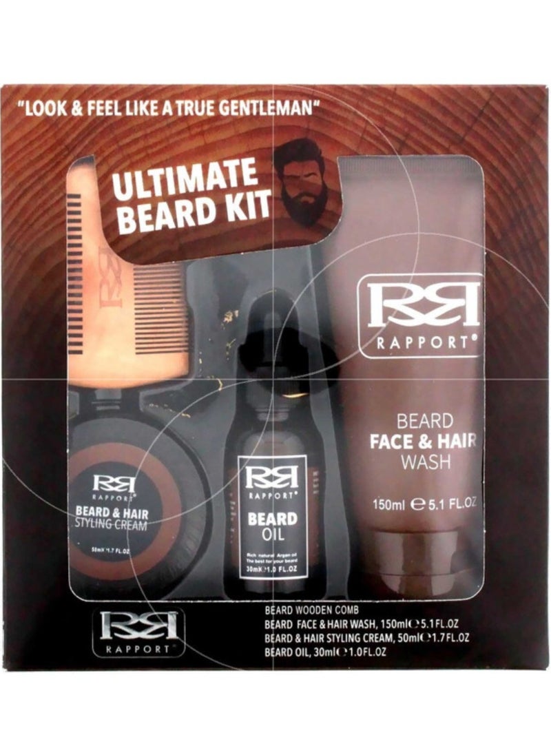 RB Four Pieces Of Rapport Ultimate Beard Kit  - Image 1