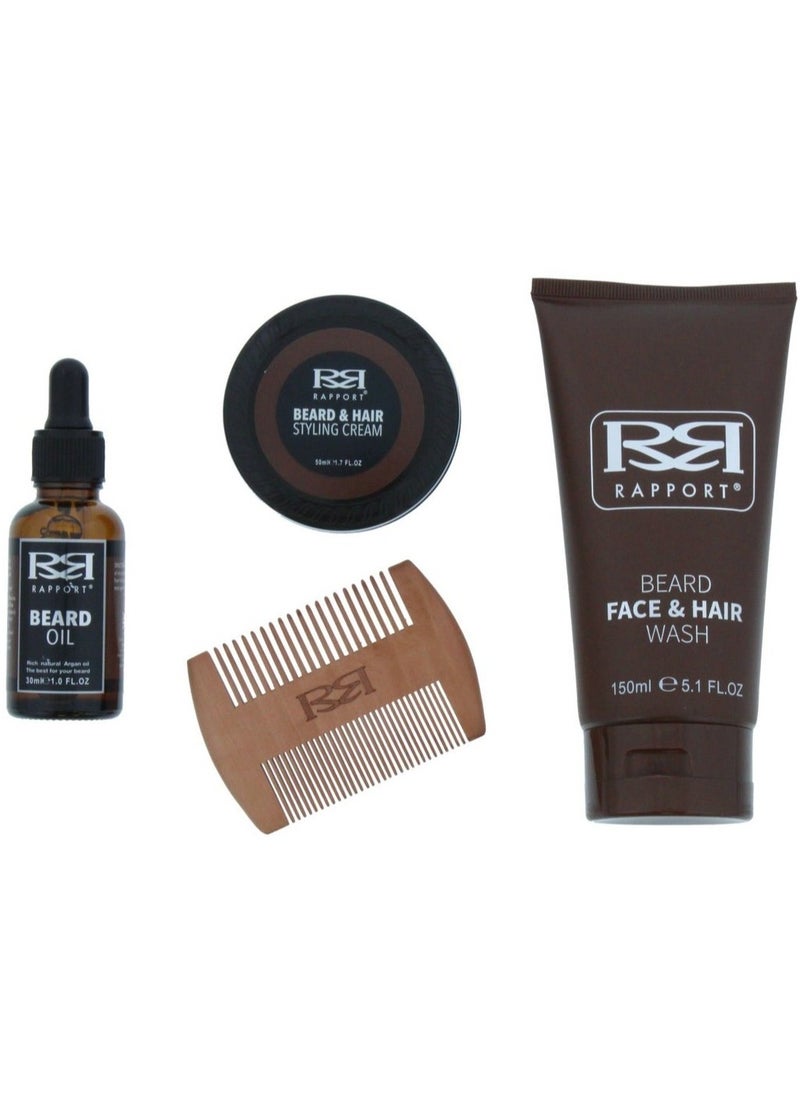 RB Four Pieces Of Rapport Ultimate Beard Kit  - Image 2