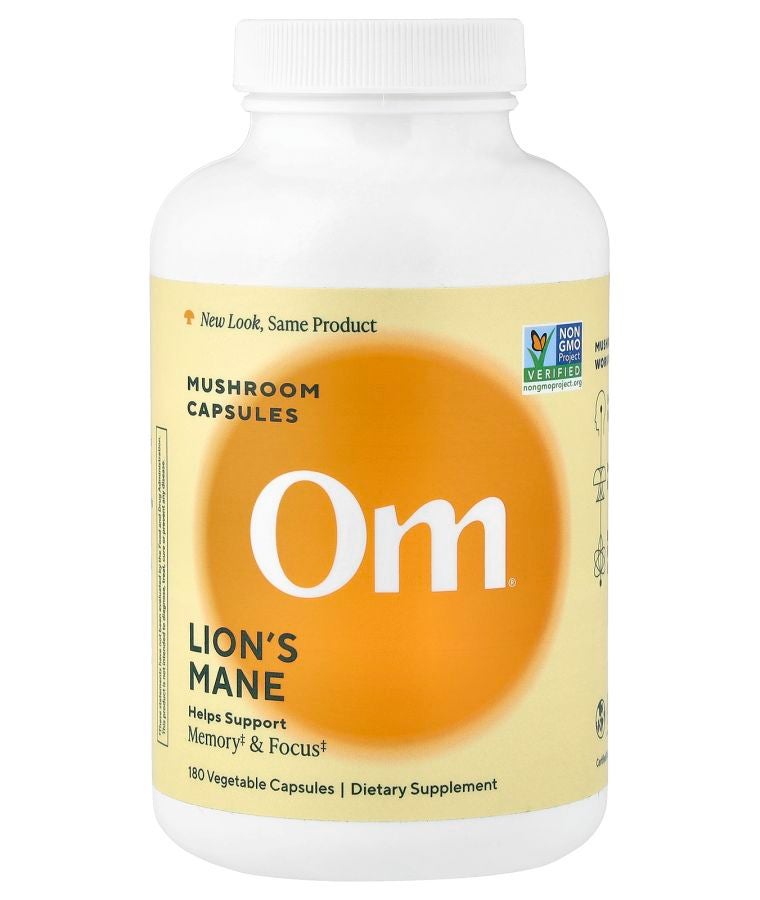 Lion's Mane Mushroom Capsules 180 Vegetable Capsules (666 mg per Capsule)