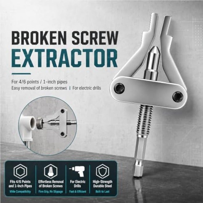 ODYSITE Broken Pipe Extractor Tool Set, 2-Piece Kit for 1/2", 3/4" & 1" Pipe  Threads - Image 4