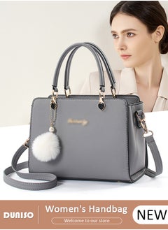 DUNISO Women's Fashion Handbag Faux Leather Crossbody Bag For Women Large Capacity Bow Trim Tote Bags Top Handle Satchel Fashionable Travel Shoulder Bag For Ladies  - Image 1
