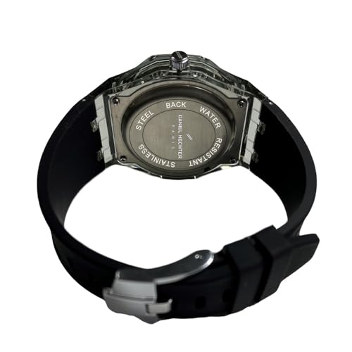 Daniel Hechter Paris Montparnasse Collection Analog Watch for Men with Roman Indices, Octagone Dial and Silicon Strap-DHM1006 - Image 5