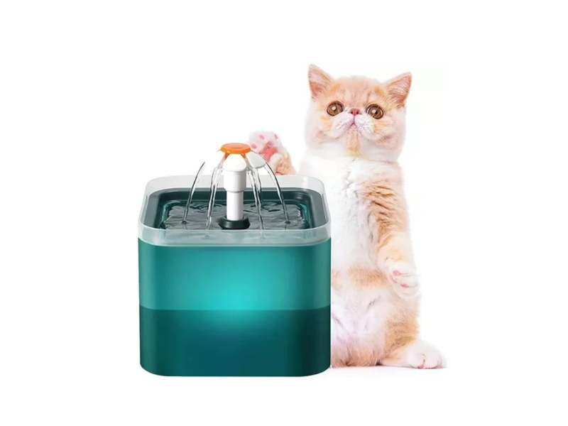 Cat Drinker: 2L Capacity Ultra Silent Water Pump - LED Light Water Filter Automatic Drinker for Indoor Cats Pet Hydration - Image 1