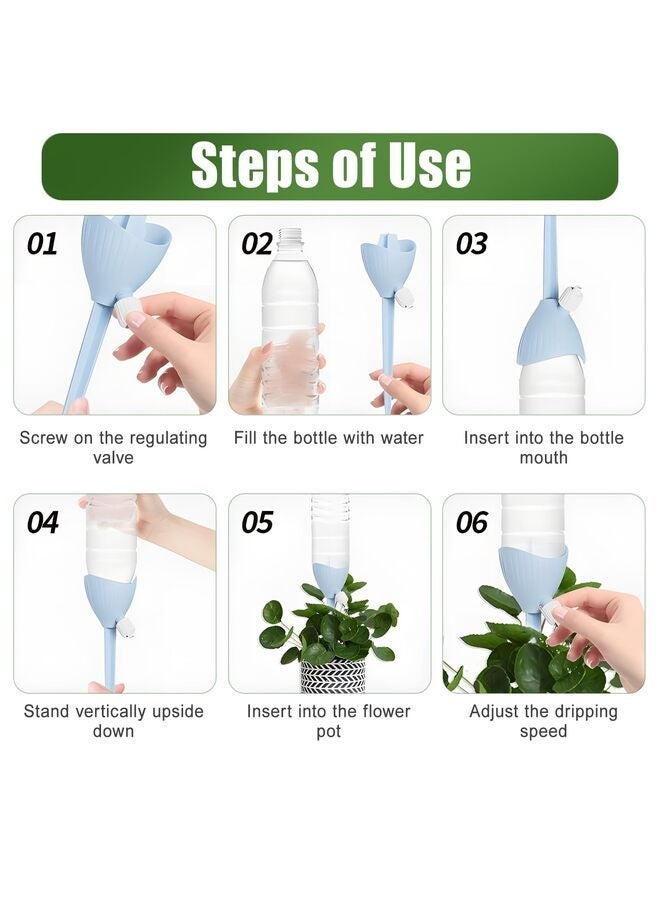 8 قطع من المسامير ذاتية الري للنباتات، نظام تحكم أوتوماتيكي في ري النباتات مع صمام تدفق قابل للتعديل للحدائق الداخلية والخارجية - Image 2