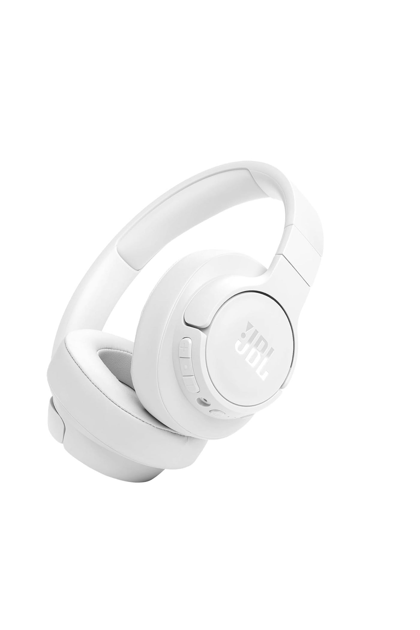 JBL Tune 770NC Adaptive Noise Cancelling Wireless Over-Ear Headphones, Pure Bass Sound, Smart Ambient, Bluetooth 5.3, Le Audio, VoiceAware, 70H Battery, Multi-Point Connect - White, JBLT770NCWH