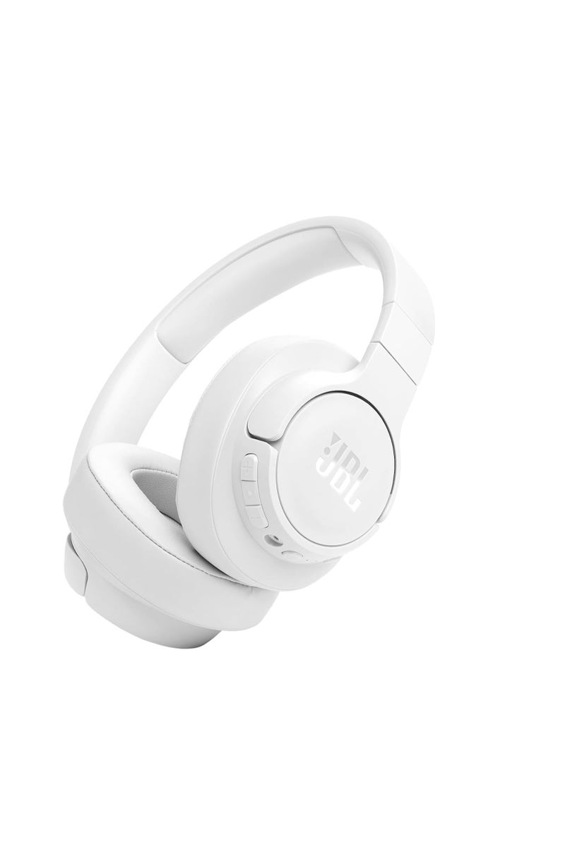 JBL Tune 770NC Adaptive Noise Cancelling Wireless Over-Ear Headphones, Pure Bass Sound, Smart Ambient, Bluetooth 5.3, Le Audio, VoiceAware, 70H Battery, Multi-Point Connect - White, JBLT770NCWH - Image 1