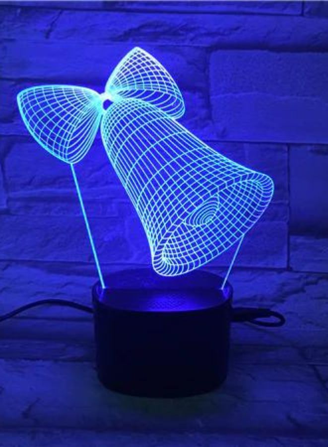مصباح ليلي LED ثلاثي الأبعاد متعدد الألوان ، مصباح مكتبي USB ، 16 لونًا مع جهاز تحكم عن بعد ، مصباح طاولة لغرفة النوم ، هدايا إضاءة ديكور المنزل - Image 2