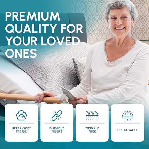White Classic Fitted Hospital Bed Sheets Set of 3, Cotton Fitted Sheet with 200 Thread Count, Soft Standard Sheets for Hospital Bed Size: 36" x 80" x 9" - Image 4