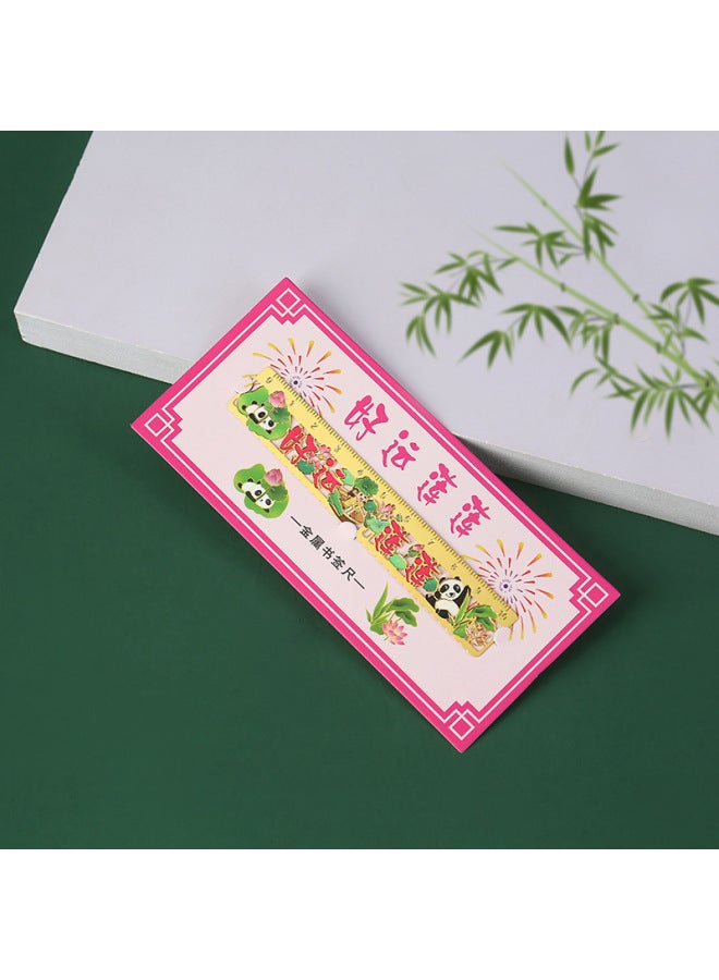 HELPS Creative Metal Inspirational Bookmarks Children's Cartoon Pendants Chinese Style Small Gifts Student Reading Mark Book Page Clips - Image 1