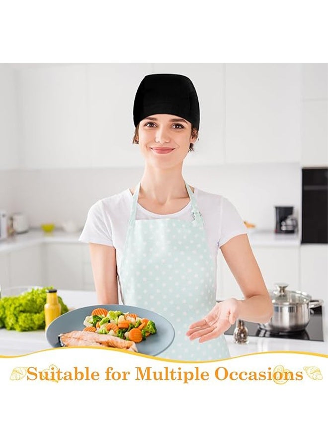 HY 4 Pack Chefs Hat Adjustable Tie Chef Cap Breathable Cooking Kitchen Hat for Women Men - Image 5