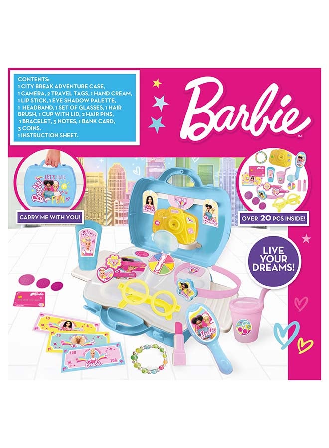 Barbie Sinco Creations Barbie City Break Adventure Playset, 20-piece playset accessories for a Barbie city break adventure - Image 2