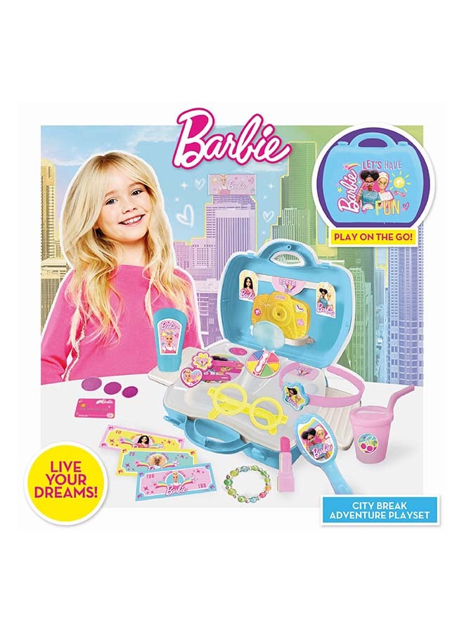 Barbie Sinco Creations Barbie City Break Adventure Playset, 20-piece playset accessories for a Barbie city break adventure - Image 3