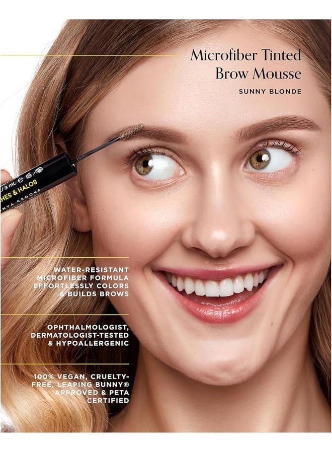 Arches & Halos موس الحواجب الملون من أرشيز & هالوز بميكروفايبر بلون أشقر مشمس، 0.11 أونصة - Image 2